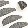 Stair tread mats 15 pcs anthracite 56x20 cm by vidaXL, Stair mats - Ref: Foro24-149916, Price: 53,09 €, Discount: %