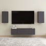 Muebles para TV 2 uds madera contrachapada gris 30,5x30x60 cm