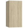 Mueble de TV madera contrachapada color roble 30,5x30x60 cm en Muebles TV | Comprar online en Foro24