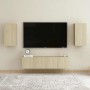 Mueble de TV madera contrachapada color roble 30,5x30x60 cm en Muebles TV | Comprar online en Foro24