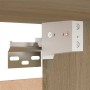 Mueble de TV 2 uds madera contrachapada roble 30,5x30x60 cm