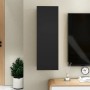 Mueble para TV madera contrachapada negro 30,5x30x90 cm en Muebles TV | Comprar online en Foro24