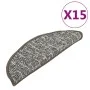 Stair tread mats 15 pcs anthracite 65x21x4 cm by vidaXL, Stair mats - Ref: Foro24-149922, Price: 50,47 €, Discount: %