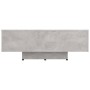 Mesa de centro madera ingeniería gris hormigón 85x55x31 cm