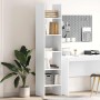 Estantería librería madera contrachapada blanco 40x35x180 cm