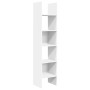 Estantería librería madera contrachapada blanco 40x35x180 cm