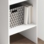 Estantería librería madera contrachapada blanco 40x35x180 cm