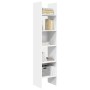 Estantería librería madera contrachapada blanco 40x35x180 cm