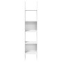Estantería librería madera contrachapada blanco 40x35x180 cm
