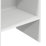 Estantería librería madera contrachapada blanco 40x35x180 cm