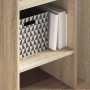 Estantería madera contrachapada color roble Sonoma 40x35x180 cm