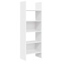 Estantería librería madera contrachapada blanco 60x35x180 cm