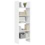 Estantería librería madera contrachapada blanco 60x35x180 cm