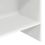 Estantería librería madera contrachapada blanco 60x35x180 cm