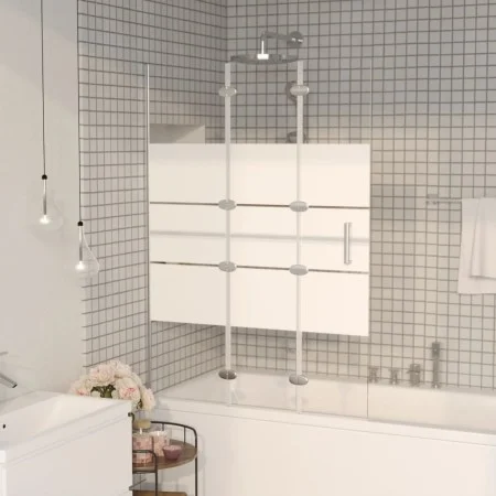 Faltduschwand ESG weiß 100x140 cm von vidaXL, Duschtüren - Ref: Foro24-150738, Preis: 148,09 €, Rabatt: %