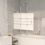 Faltduschwand ESG weiß 100x140 cm von vidaXL, Duschtüren - Ref: Foro24-150738, Preis: 148,09 €, Rabatt: %