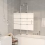Faltduschwand ESG weiß 100x140 cm von vidaXL, Duschtüren - Ref: Foro24-150738, Preis: 150,55 €, Rabatt: %