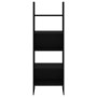 Estantería de madera contrachapada negro 60x35x180 cm