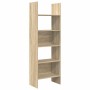 Estantería madera contrachapada color roble Sonoma 60x35x180 cm
