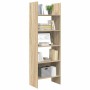 Estantería madera contrachapada color roble Sonoma 60x35x180 cm
