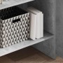 Estantería de madera contrachapada gris hormigón 60x35x180 cm