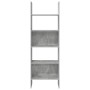 Estantería de madera contrachapada gris hormigón 60x35x180 cm