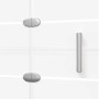 Mampara de ducha plegable ESG blanco 100x140 cm de vidaXL, Puertas de ducha - Ref: Foro24-150738, Precio: 150,48 €, Descuento: %