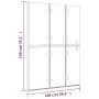 Faltduschwand ESG weiß 100x140 cm von vidaXL, Duschtüren - Ref: Foro24-150738, Preis: 148,09 €, Rabatt: %