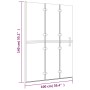 Faltduschwand ESG weiß 100x140 cm von vidaXL, Duschtüren - Ref: Foro24-150738, Preis: 150,55 €, Rabatt: %