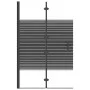 Folding shower screen ESG black 80x140 cm by vidaXL, shower doors - Ref: Foro24-150740, Price: 121,68 €, Discount: %
