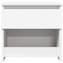Mesitas de noche 2 uds madera contrachapada blanco 40x30x39 cm