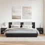 Mesitas de noche 2 uds madera contrachapada negro 40x30x39 cm