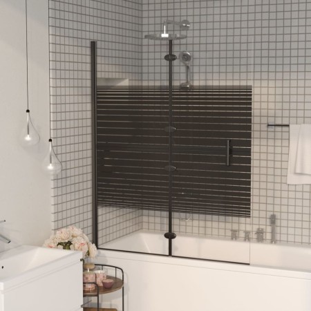 Faltduschwand ESG schwarz 100x140 cm von vidaXL, Duschtüren - Ref: Foro24-150741, Preis: 144,55 €, Rabatt: %