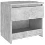 Mesitas de noche 2 uds contrachapada gris hormigón 40x30x39 cm