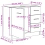 Armario para lavabo madera contrachapada blanco 63x30x54 cm