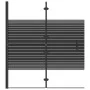 Mampara de ducha plegable ESG negro 120x140 cm de vidaXL, Puertas de ducha - Ref: Foro24-150742, Precio: 146,19 €, Descuento: %