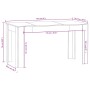 Mesa de comedor de madera contrachapada blanco 140x74,5x76 cm
