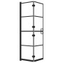 Faltduschwand ESG schwarz 80x140 cm von vidaXL, Duschtüren - Ref: Foro24-150743, Preis: 133,04 €, Rabatt: %