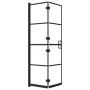 Folding shower screen ESG black 80x140 cm by vidaXL, shower doors - Ref: Foro24-150743, Price: 135,37 €, Discount: %