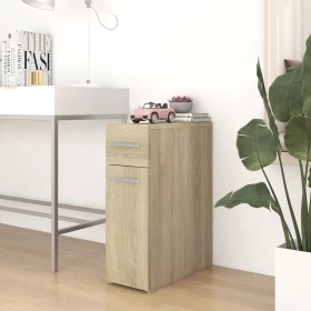 Armario boticario madera contrachapada color roble 20x45,5x60cm