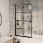 Folding shower screen ESG black 80x140 cm by vidaXL, shower doors - Ref: Foro24-150743, Price: 135,37 €, Discount: %