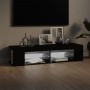 Mueble de TV con luces LED negro 135x39x30 cm en Muebles TV | Comprar online en Foro24