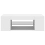 Mueble de TV con luces LED blanco 90x39x30 cm