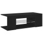 Mueble de TV con luces LED negro 90x39x30 cm en Muebles TV | Comprar online en Foro24