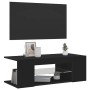 Mueble de TV con luces LED negro 90x39x30 cm en Muebles TV | Comprar online en Foro24