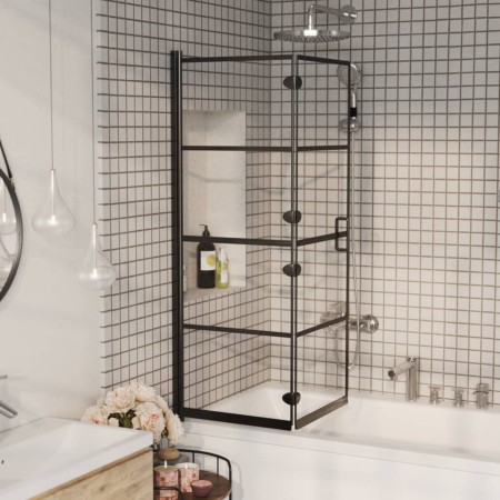 Faltduschwand ESG schwarz 100x140 cm von vidaXL, Duschtüren - Ref: Foro24-150744, Preis: 140,15 €, Rabatt: %