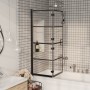 Faltduschwand ESG schwarz 100x140 cm von vidaXL, Duschtüren - Ref: Foro24-150744, Preis: 140,15 €, Rabatt: %