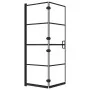 Mampara de ducha plegable ESG negro 100x140 cm de vidaXL, Puertas de ducha - Ref: Foro24-150744, Precio: 137,89 €, Descuento: %