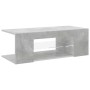 Mueble de TV con luces LED gris hormigón 90x39x30 cm