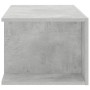 Mueble de TV con luces LED gris hormigón 90x39x30 cm